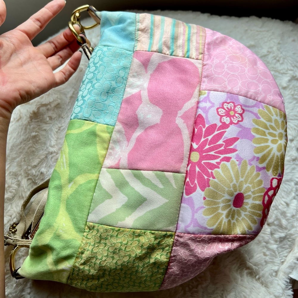 COACH Vintage Y2K multicolor Patchwork Bag – Pastel, Small & Chic - Picture 10 of 17
